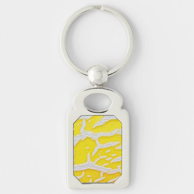 Yellow melon pattern  key ring (Front)