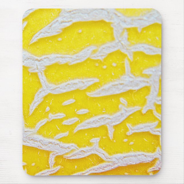 Yellow melon pattern mouse mat (Front)
