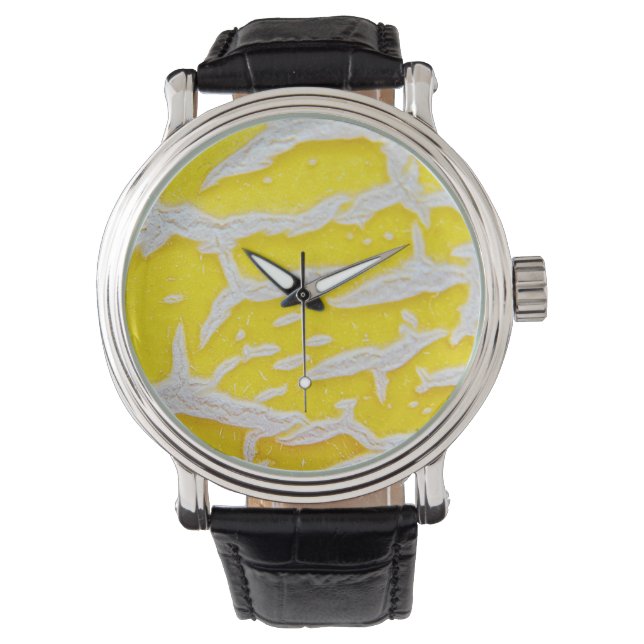 Yellow melon pattern   watch (Front)