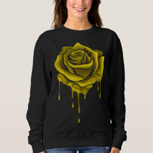 Yellow Melting Rose Garden Gardener Botanist Flowe Sweatshirt