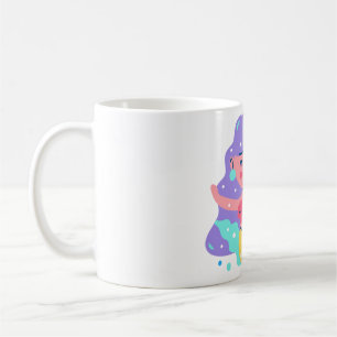 Yellow mermaid coffee mug