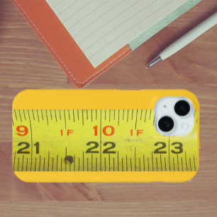 Yellow Metal Tape Measure iPhone 15 Case