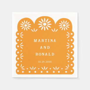 YELLOW MEXICAN PAPEL PICADO NAPKIN