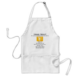 "Yellow Midge Wet Fly-Cruel Trout"  Apron