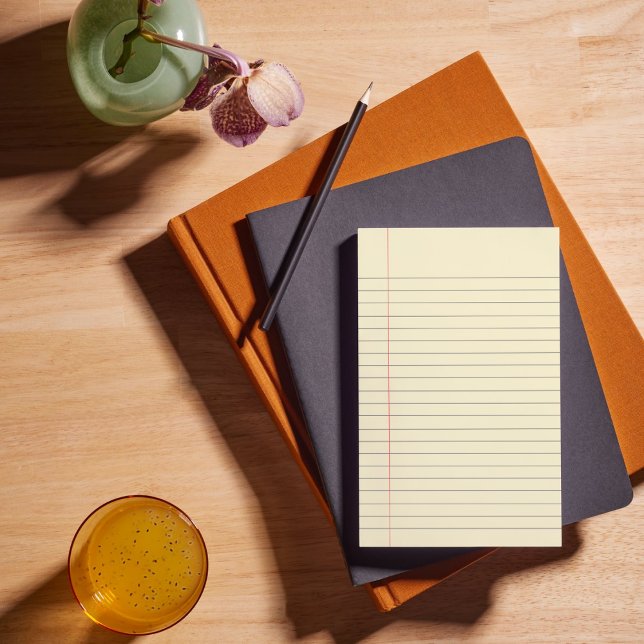 Yellow Minimalist College Ruled Writing Post-it Notes (Creator Uploaded)