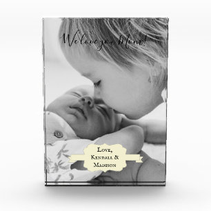Yellow Minimalist Mother's Day Photo Block