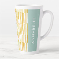 Yellow modern abstract pattern personalised gift c