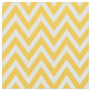 Yellow Modern Chevron Stripes Fabric