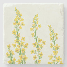 Yellow Modern Citrine Floral Blooms 