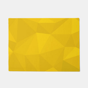 Yellow, modern, cool, trendy, urban geometric art doormat