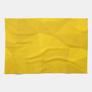 Yellow, modern, cool, trendy, urban geometric art tea towel