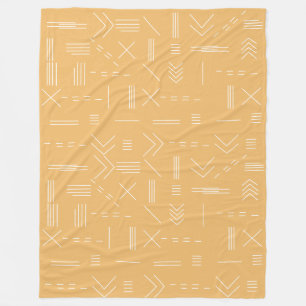 Yellow Modern Gorgeous Geometric Pattern Fleece Blanket