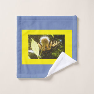 Yellow Monarch Wash Cloth