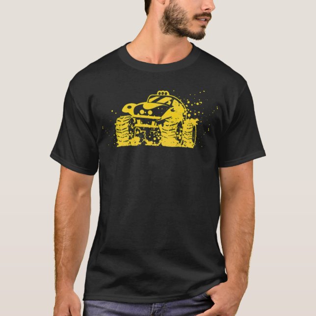 Yellow monster truck gift animal lover gifts gay r T-Shirt (Front)