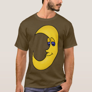 Yellow Moon With Blue Eyes T-Shirt