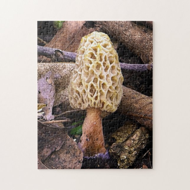 Yellow Morel Mushroom Jigsaw Puzzle (Vertical)