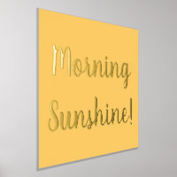 Yellow Morning Sunshine Gold