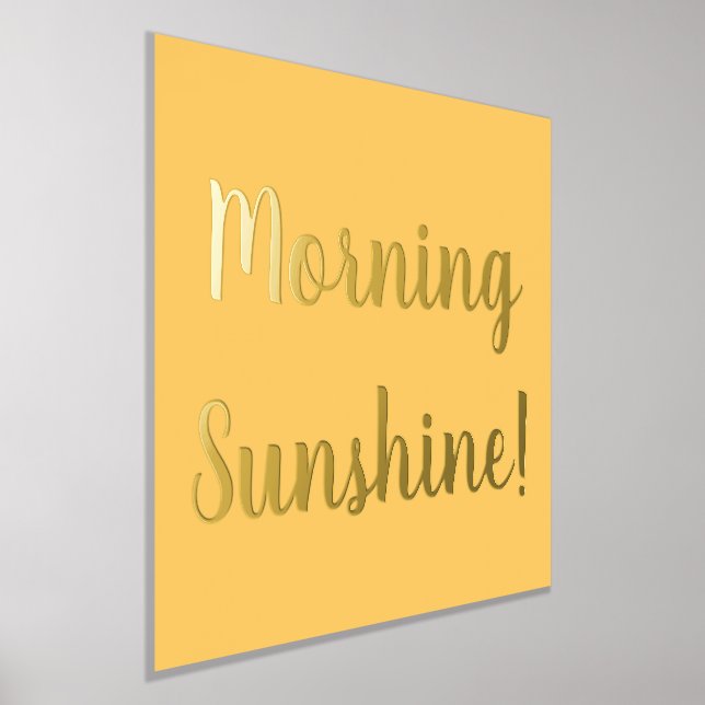 Yellow Morning Sunshine Gold Foil Prints (Laydown)
