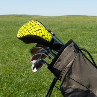 Yellow Moroccan Pattern Design Golf Head Cover