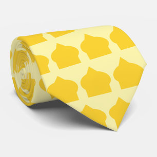 Yellow Moroccan Pattern Design Tie