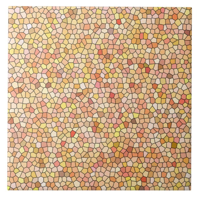 Yellow Mosaic Pattern Tile (Front)