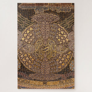 Yellow Mosiac Detail, Germany Jigsaw Puzzle