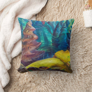Yellow Moss Emily Carr Cushion