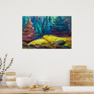 Yellow Moss   Emily Carr   Poster
