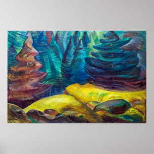 Yellow Moss Emily Carr Poster