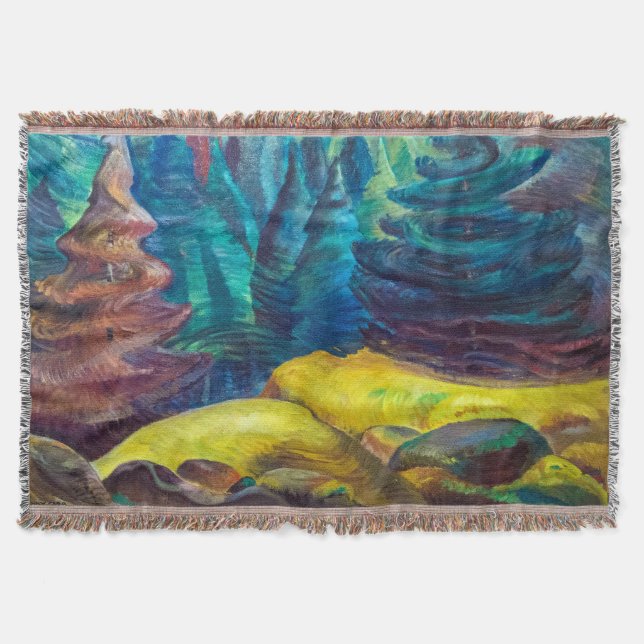 Yellow Moss | Emily Carr | Throw Blanket (Front)