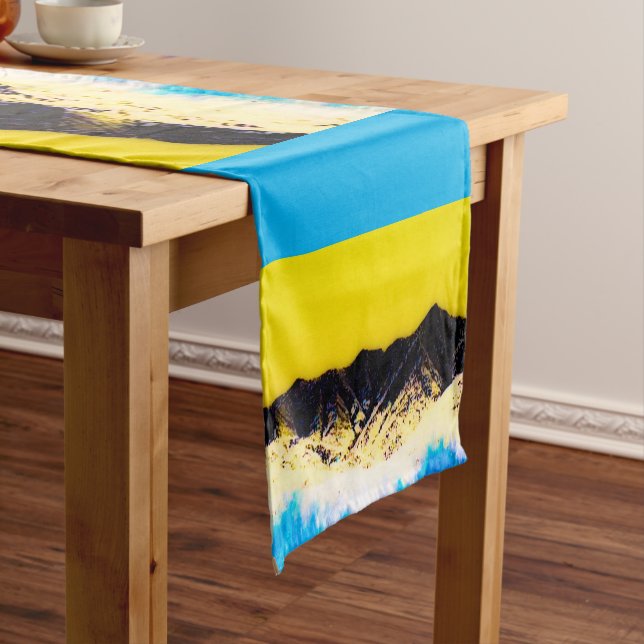 Yellow Mountain Table Runner (In Situ)