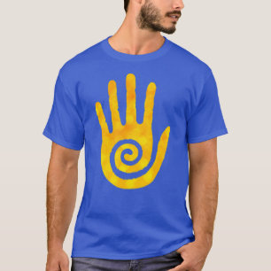 Yellow Native American Hopi Hand  T-Shirt