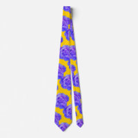 Yellow Navy Blue Floral Rose Classy Gift Favor