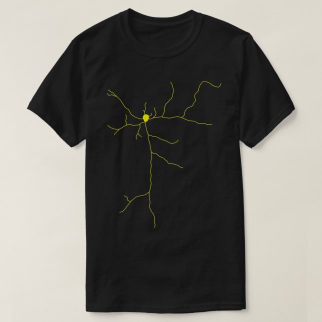 Yellow neuron drawing T-Shirt (Design Front)
