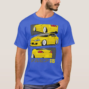 Yellow Nissan Silvia S15 Japanese Retro T-Shirt