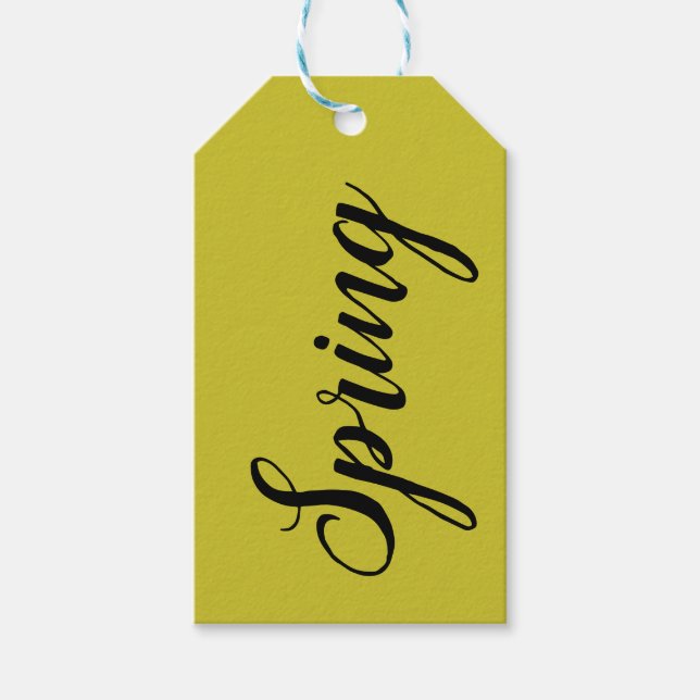 Yellow no.2, Yellow Gift Tag (Front)
