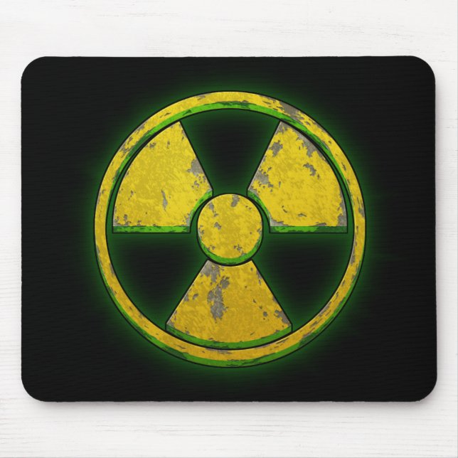 Yellow Nuke Mouse Mat (Front)