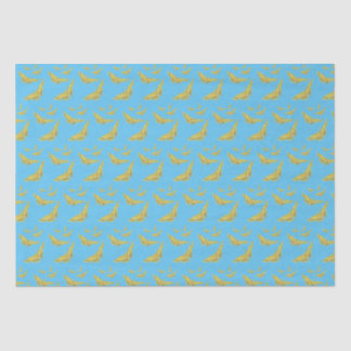 Yellow Old World Swallowtail Butterfly pattern Tissue Paper