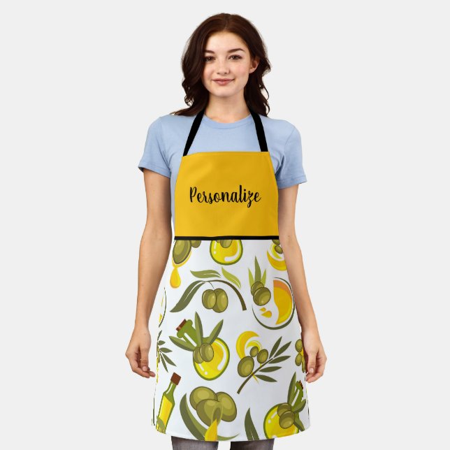 Yellow Olive Oil Apron (Worn)