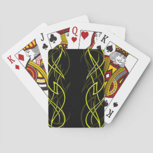Yellow on Black "Elegance" Playing Cards