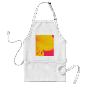 yellow on pink amaryllis closeup standard apron