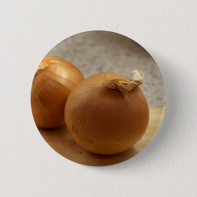 Yellow Onions Vegetables 6 Cm Round Badge (Front)