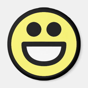 Yellow Open Mouth Face Magnet