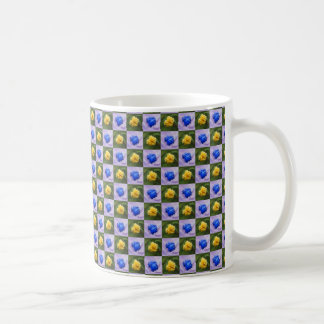 yellow or blue coffee mug