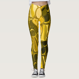Yellow or gold colour pieces look like gold metal leggings