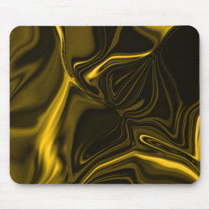Yellow or gold curves on some brown image mouse mat