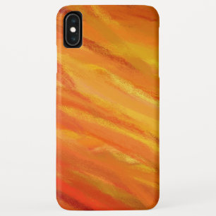 Yellow Orange Abstract Art Painting iPhone XS Max Case