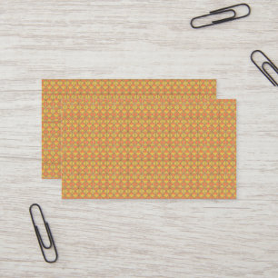 Yellow, orange, and brown wrapping paper sheets ar business card