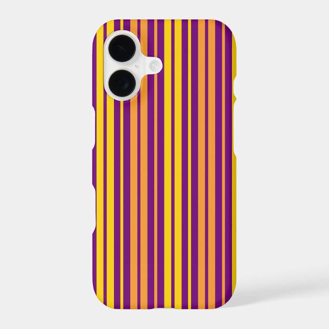 Yellow Orange and Purple Vertical Stripes Pattern  (Back)