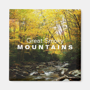 Yellow Orange Autumn Great Smoky Mountains magnet